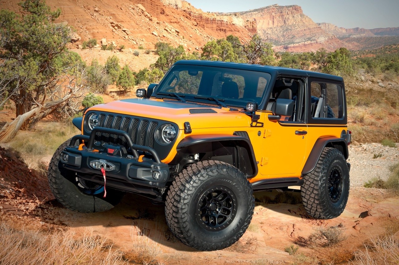 Jeep Orange Peelz Wrangler Concept per l'Easter Safari 2021