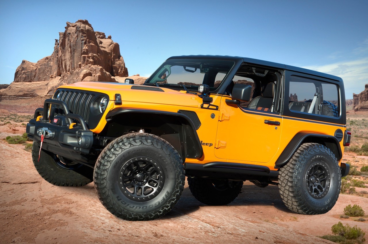 Jeep Orange Peelz Wrangler Concept per l'Easter Safari 2021