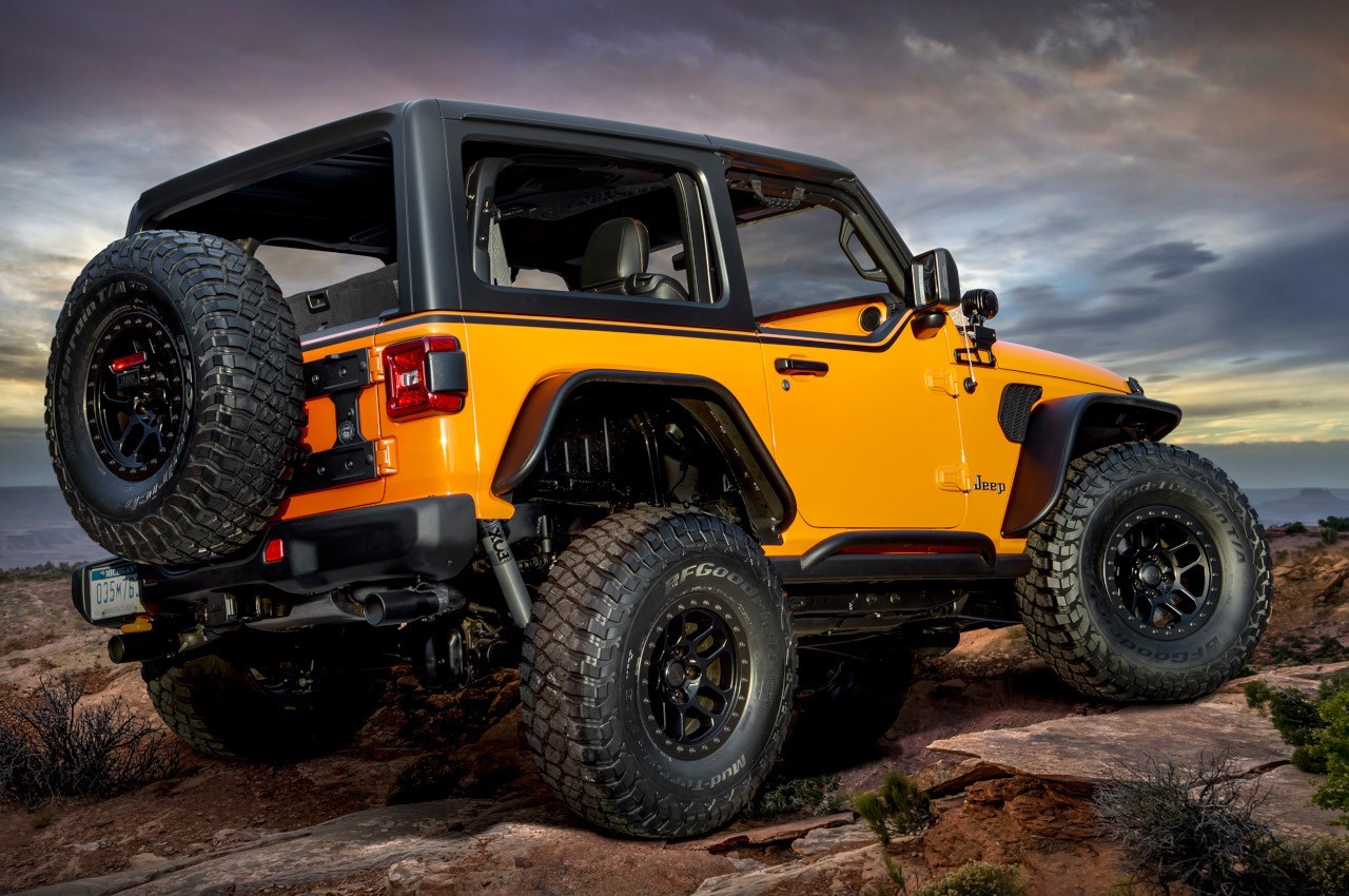 Jeep Orange Peelz Wrangler Concept per l'Easter Safari 2021