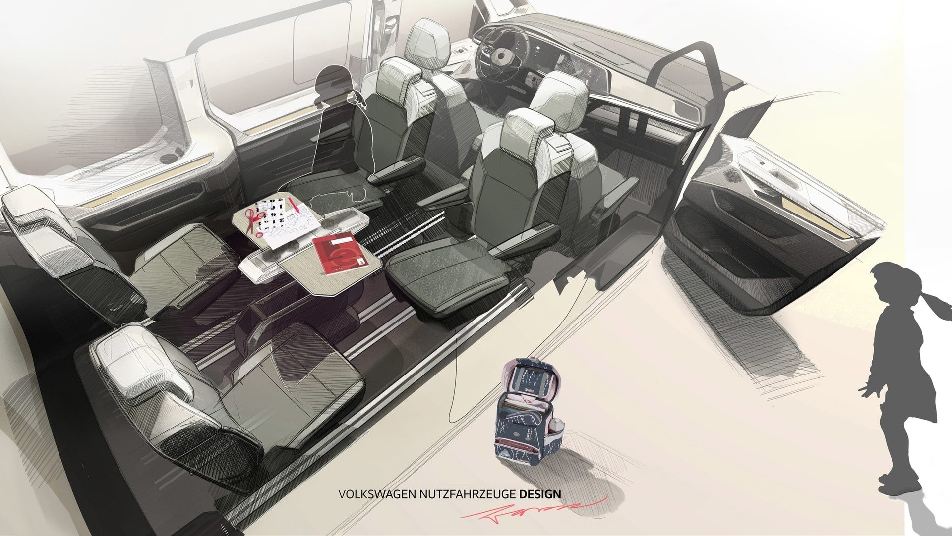 Volkswagen Transporter T7 eHybrid: teaser ufficiali