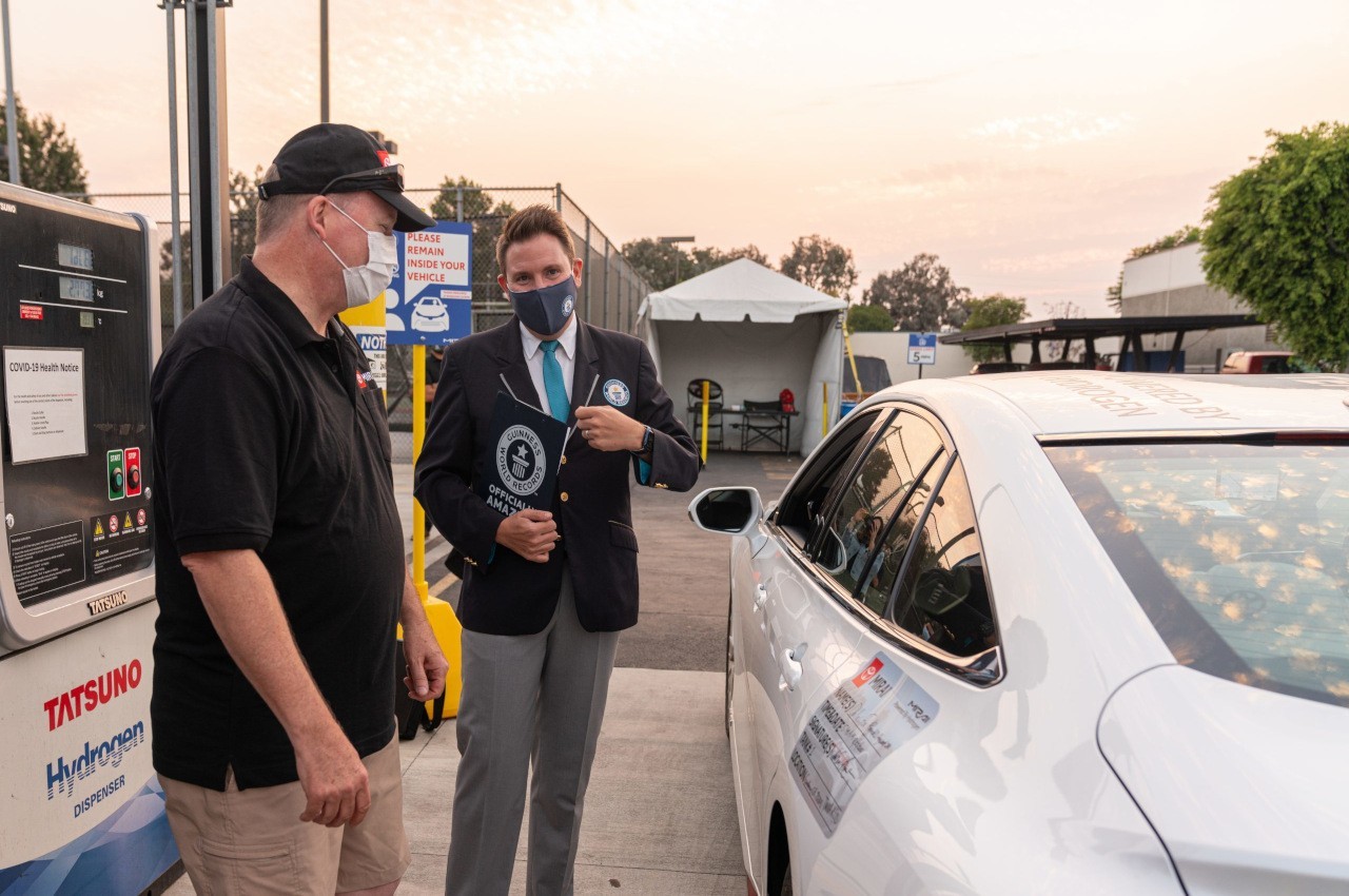 Toyota Mirai, Guinness World Record di autonomia con un pieno di idrogeno
