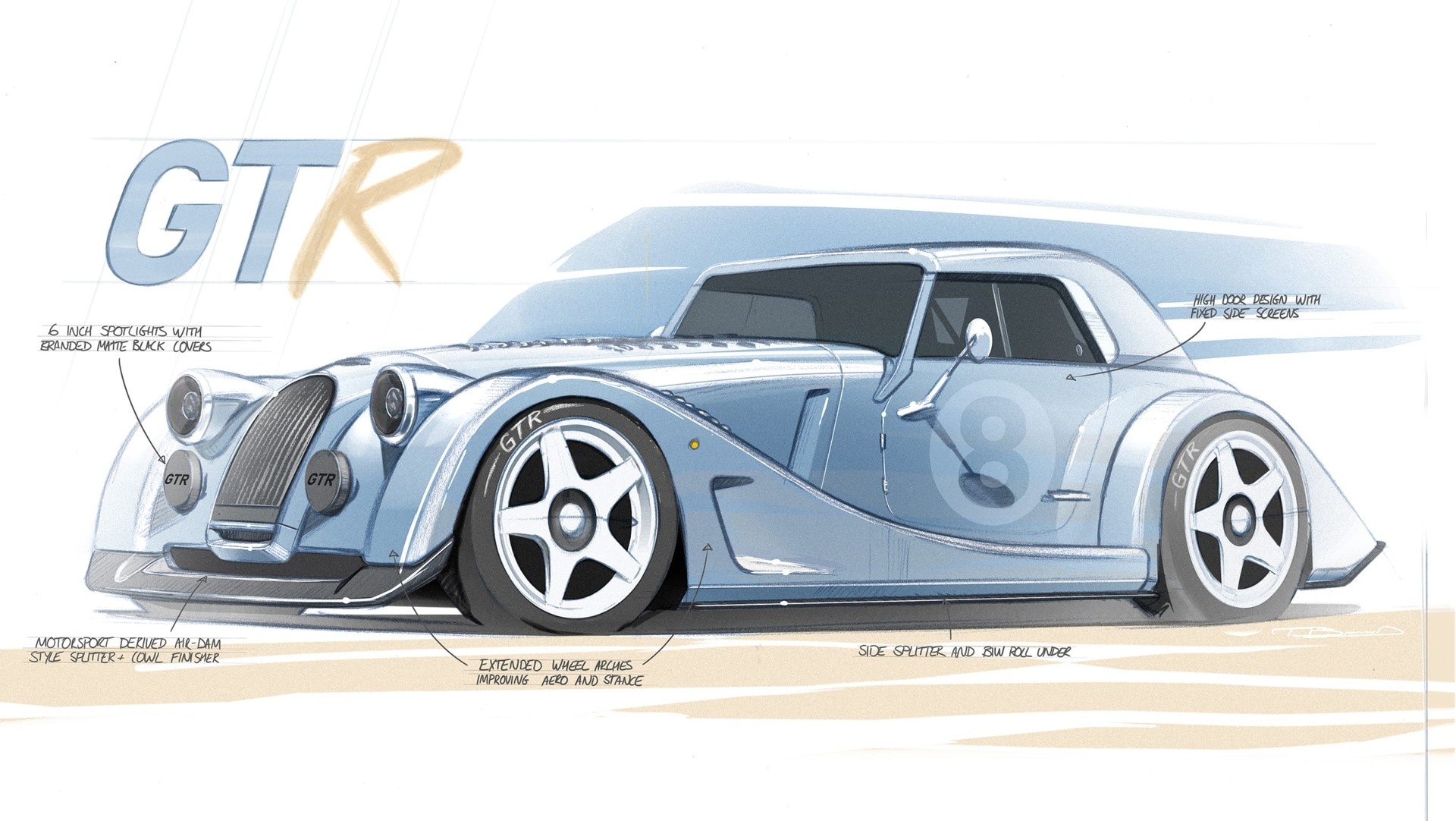 Morgan Plus 8 GTR:  le immagini ufficiali