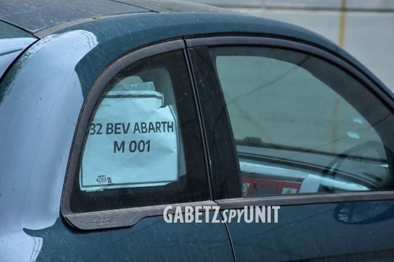 Abarth 500e: le immagini spia