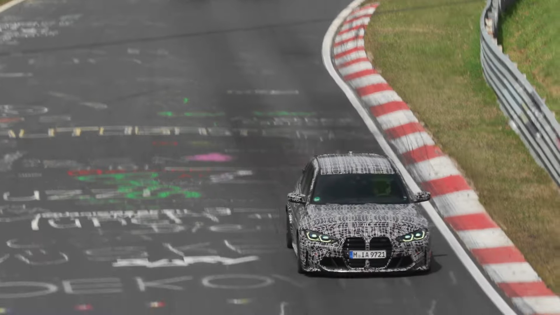 BMW M3 Touring: le immagini del record al Nurburgring