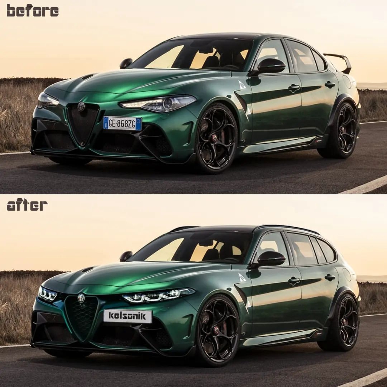 Alfa Romeo Giulia GTA: ecco la versione station wagon [RENDER] - Autoblog