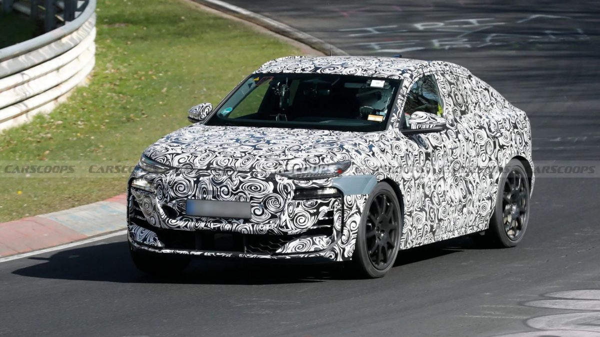 Audi RS Q6 Sportback e-tron avvistata al Nürburgring: debutto vicino