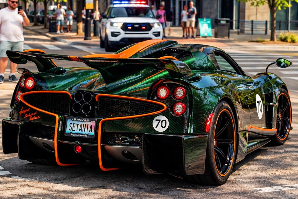 Pagani Huayra 70 Trionfo esposta al raduno The Drive 2026, con design personalizzato e motore V12 da 834 CV