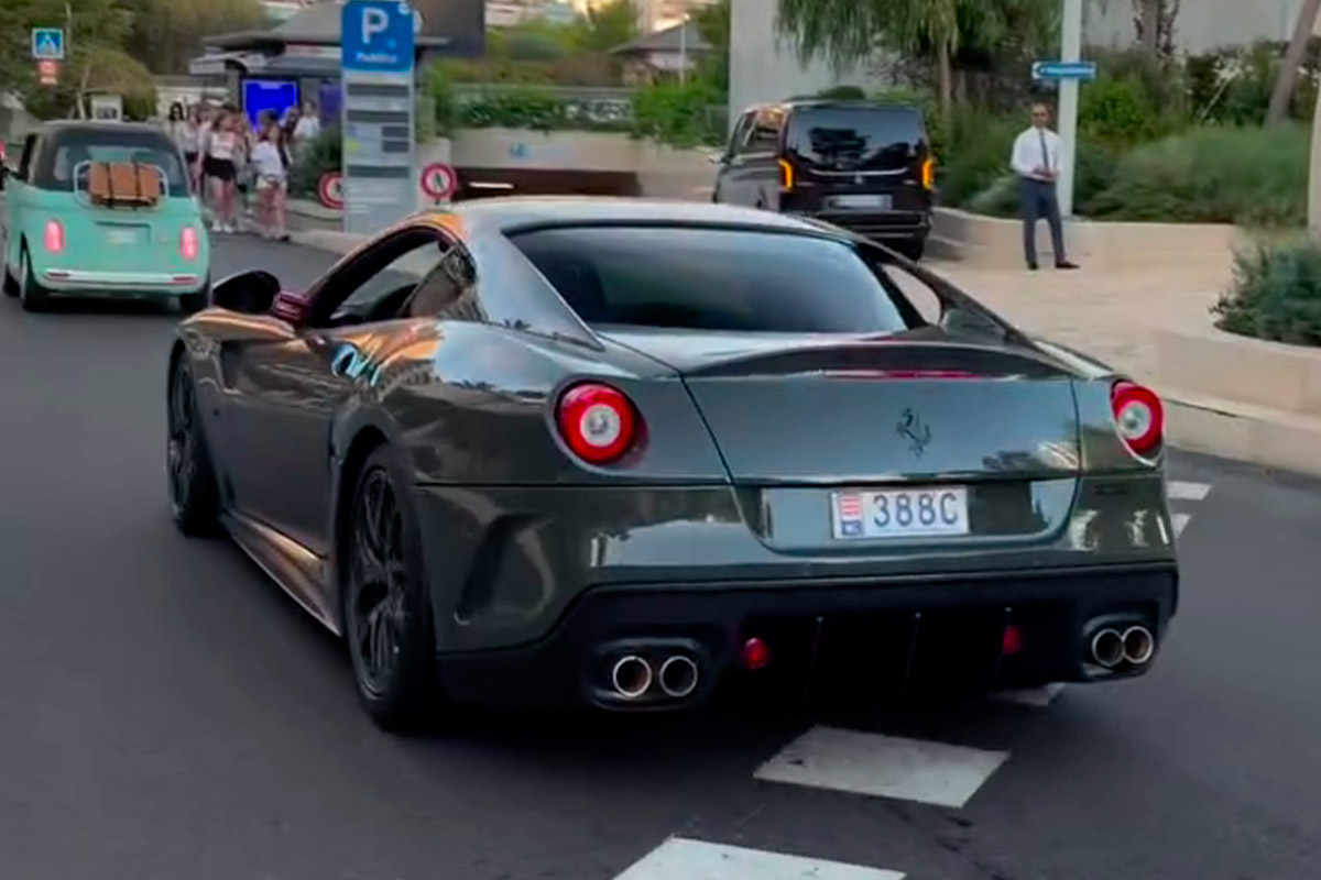Nico Hülkenberg visto a Monaco con una Ferrari 599 GTO: il V12 da 670 CV è un tesoro