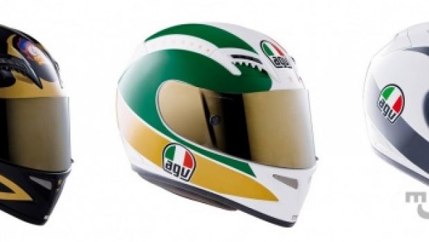 AGV T-2 Replica dei Campionissimi Giacomo Agostini, Barry Sheene e Algel  Nieto - Motoblog