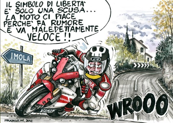 Vignetta: la moto non è solo libertà - Motoblog