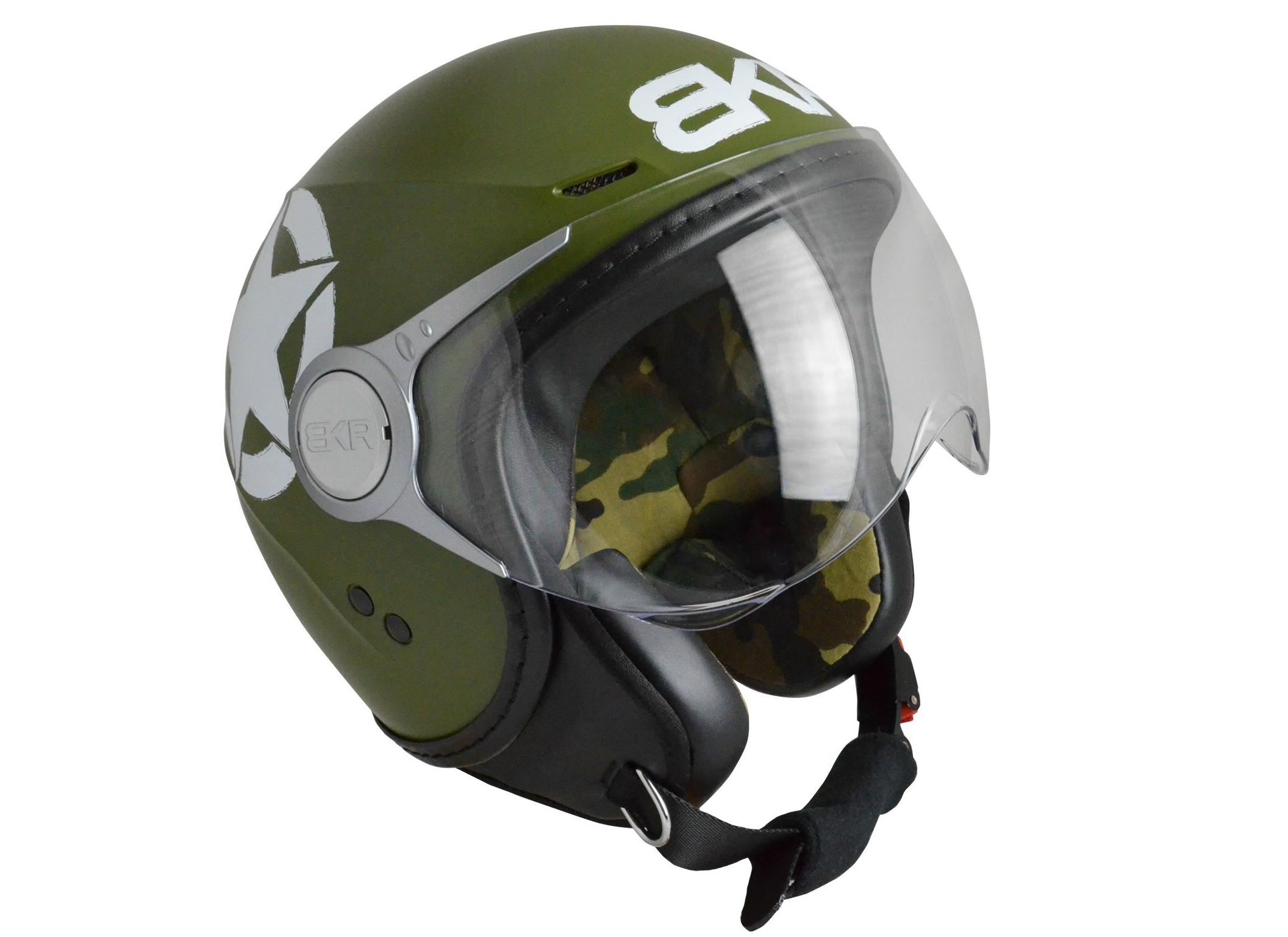 BKR Army: un casco demi-jet di taglio militare - Motoblog