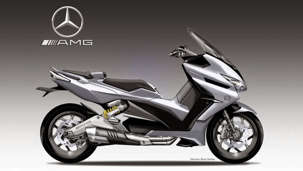 Scooter AMG XTR 1 by Oberdan Bezzi Mercedes all assalto di Yamaha e BMW