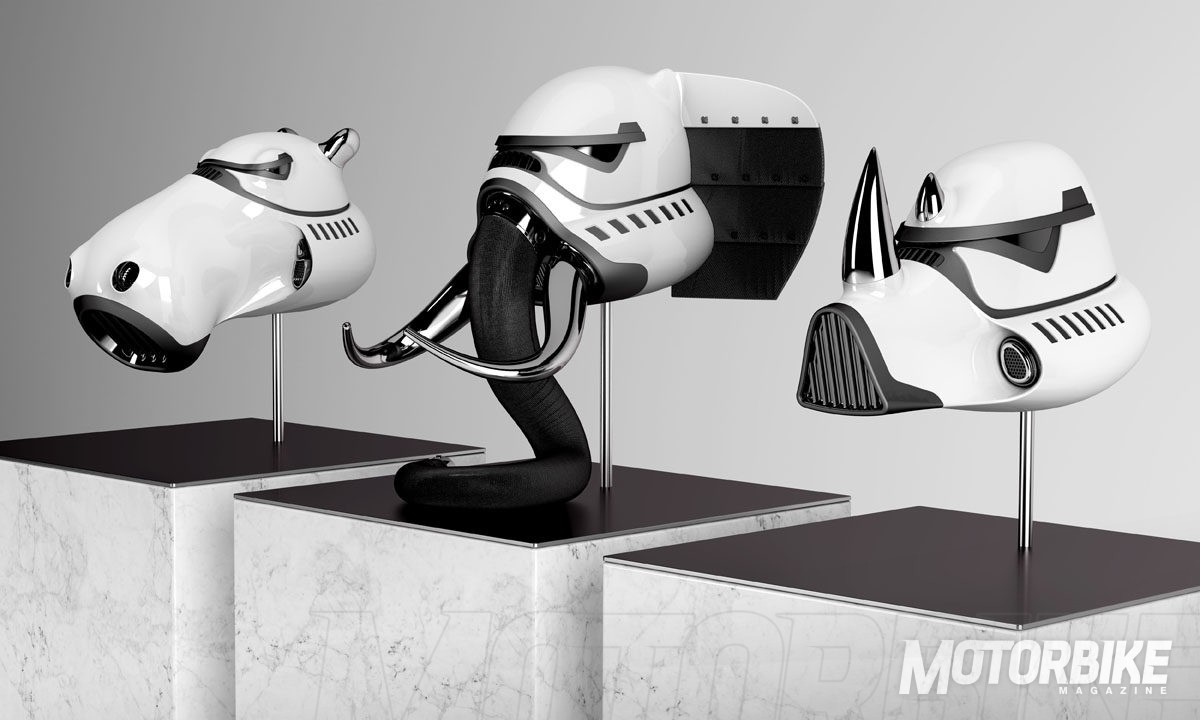 Caschi da moto stile Star Wars firmati Blank William - Motoblog