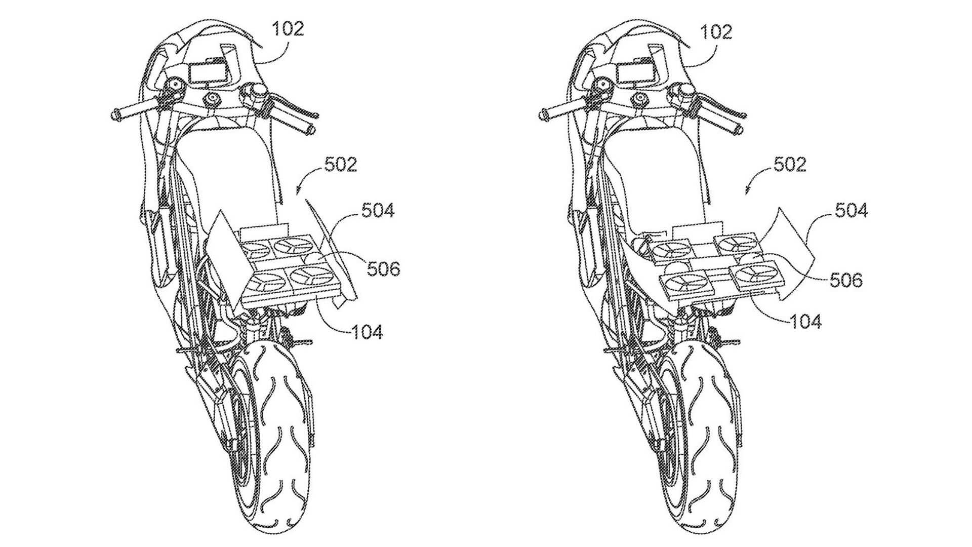 Honda brevetta una moto dotata di drone