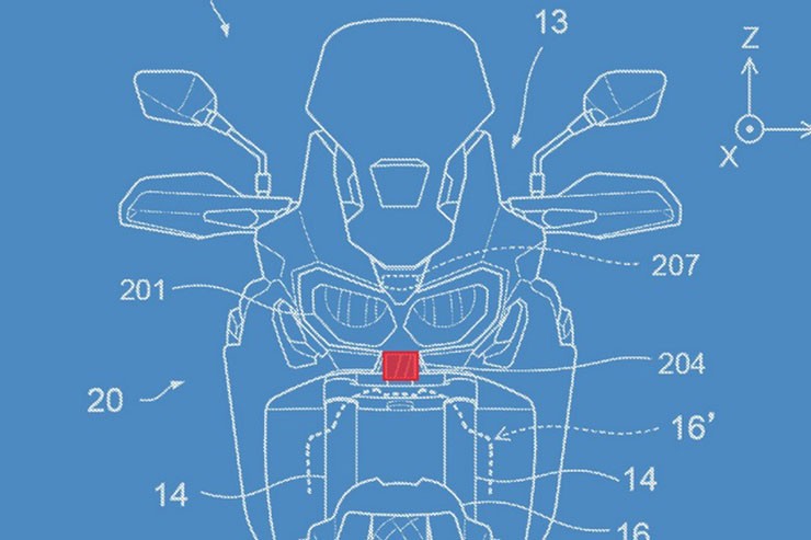 Honda Africa Twin: brevetto radar
