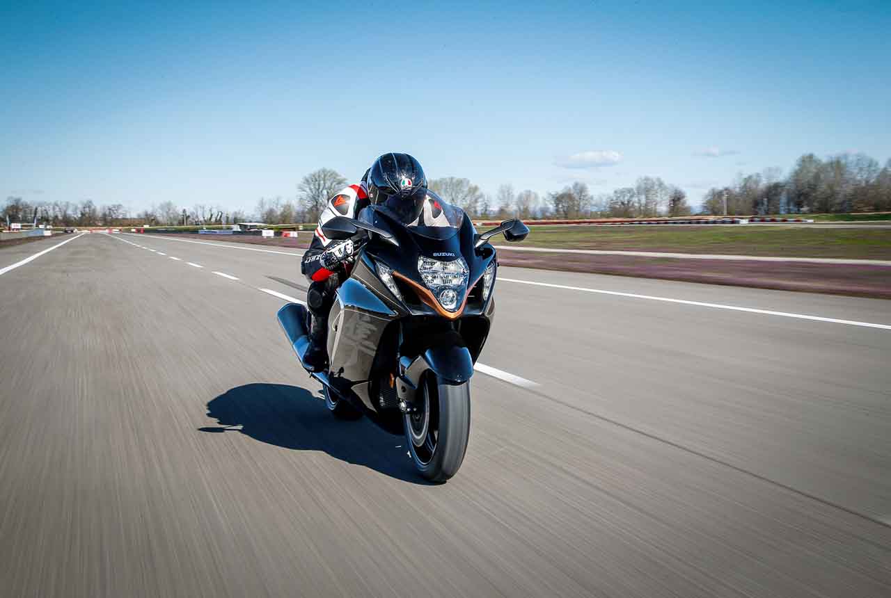 Suzuki Hayabusa 2021, le foto della prova a Vairano