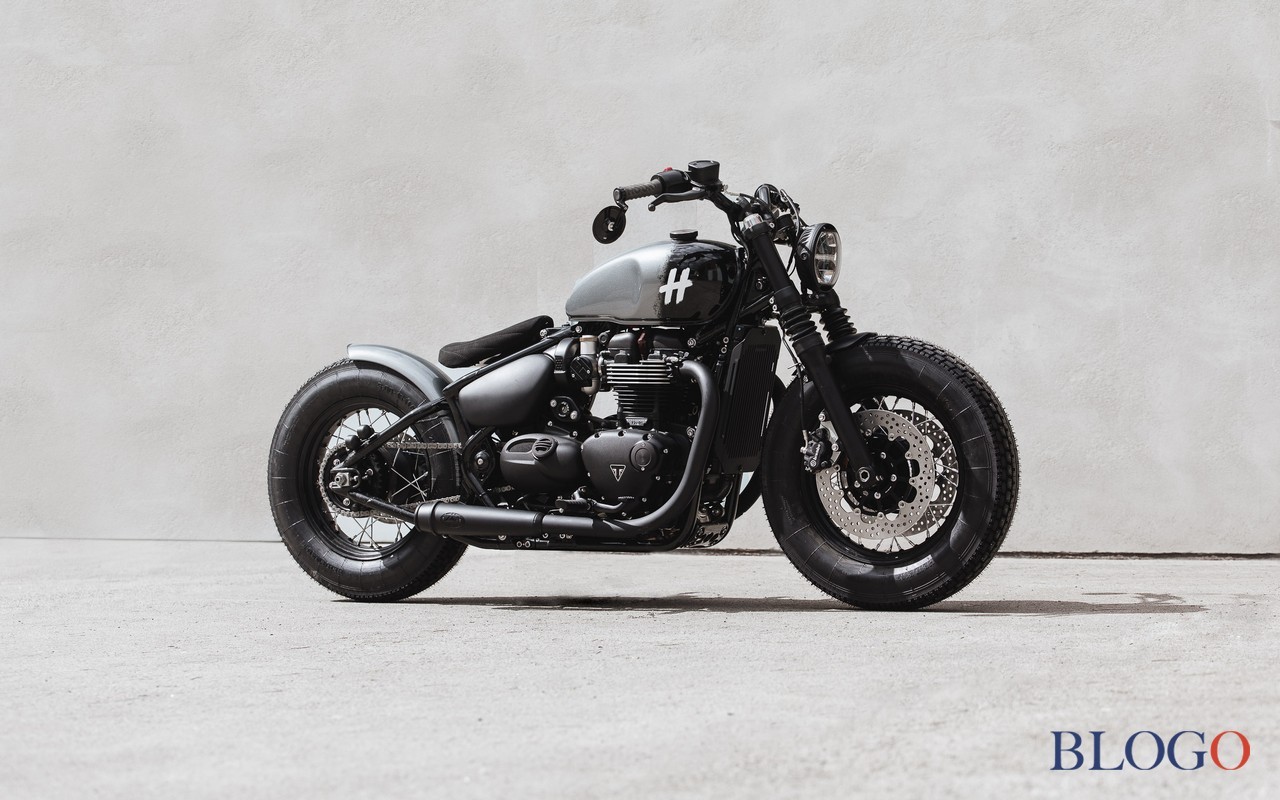 Triumph Bonneville Bobber Black Orca by Hookie Co
