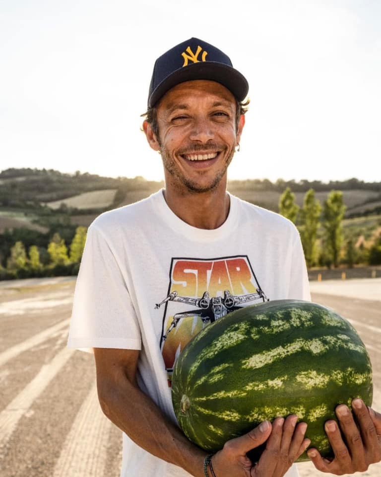 Gianni Morandi e Lorenzo Jovanotti al Ranch di Valentino Rossi