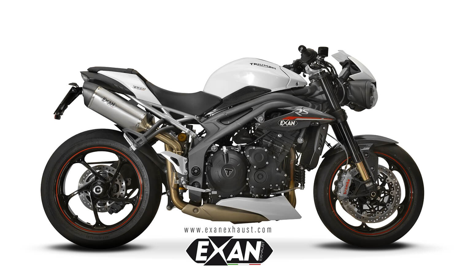 Triumph Speed Triple 1050 (2018-2020): tre coppie di scarichi by Exan