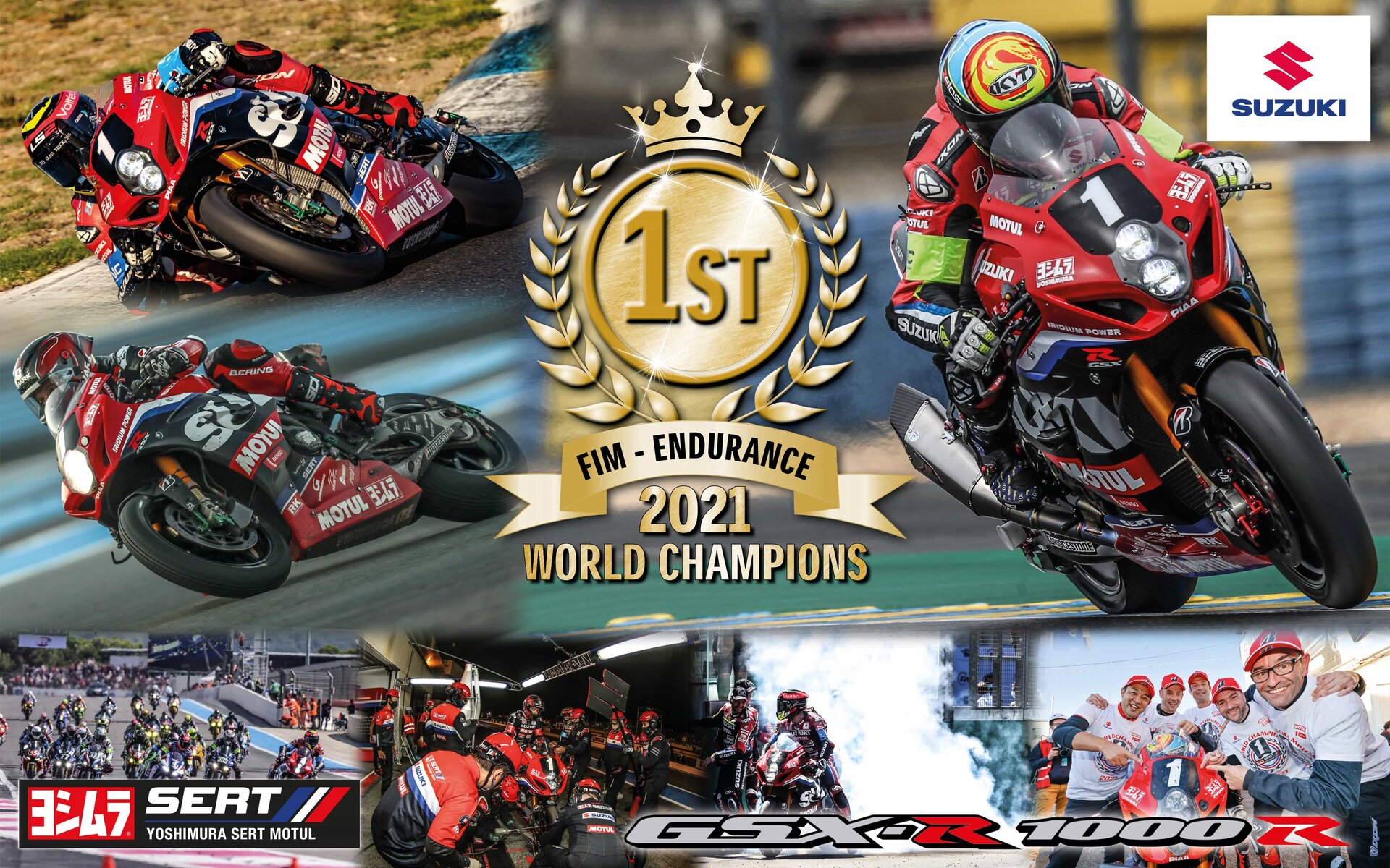 Suzuki vince il Mondiale Endurance EWC 2021