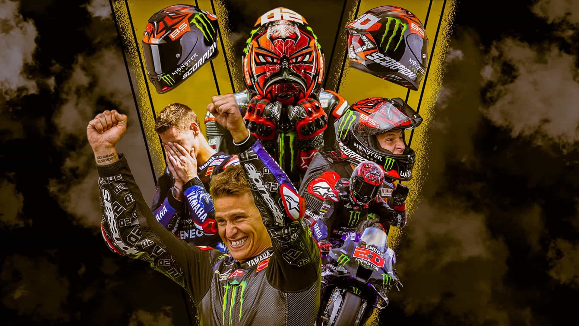 Scorpion Exo R1 Air Fabio Monster Replica, il casco del Campione del Mondo di MotoGP