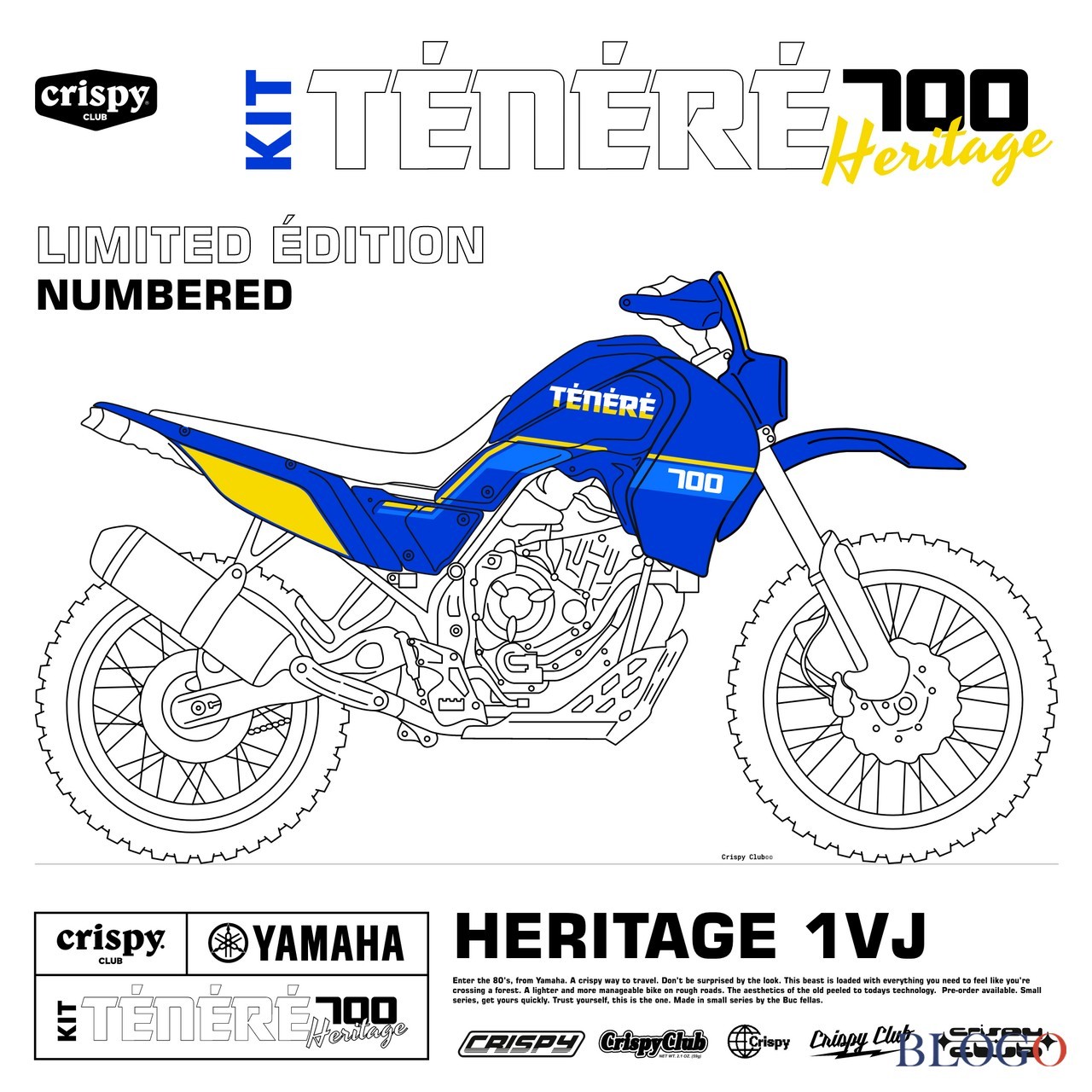 Yamaha Ténéré 700 "Heritage" by Crispy Club