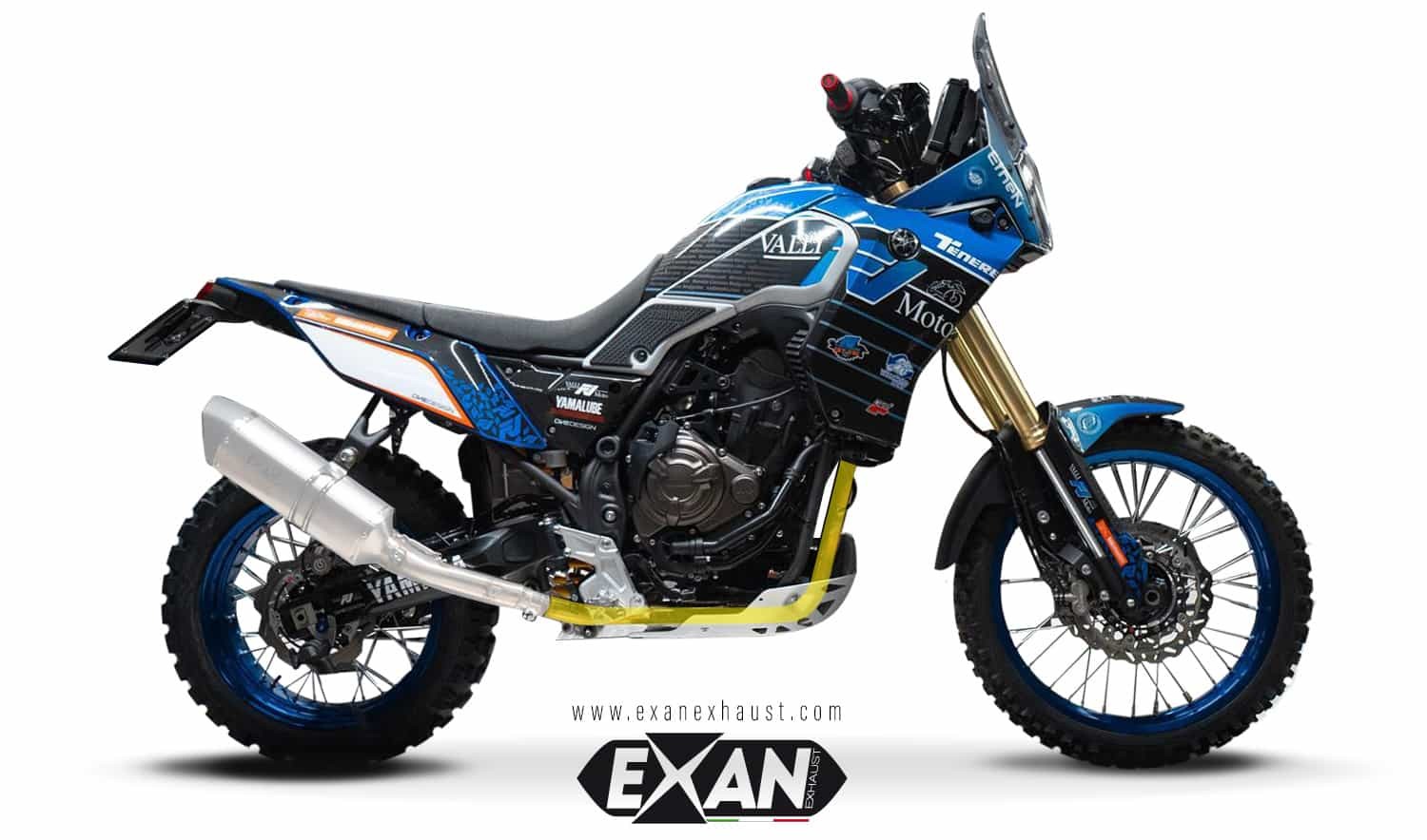 Yamaha Ténéré 700 MY 2021: quattro scarichi omologati e uno racing by Exan