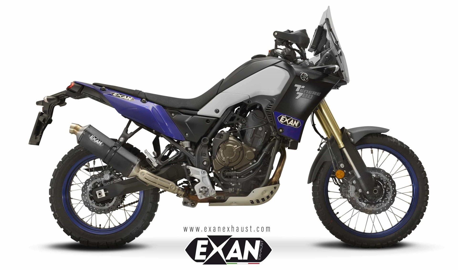 Yamaha Ténéré 700 MY 2021: quattro scarichi omologati e uno racing by Exan