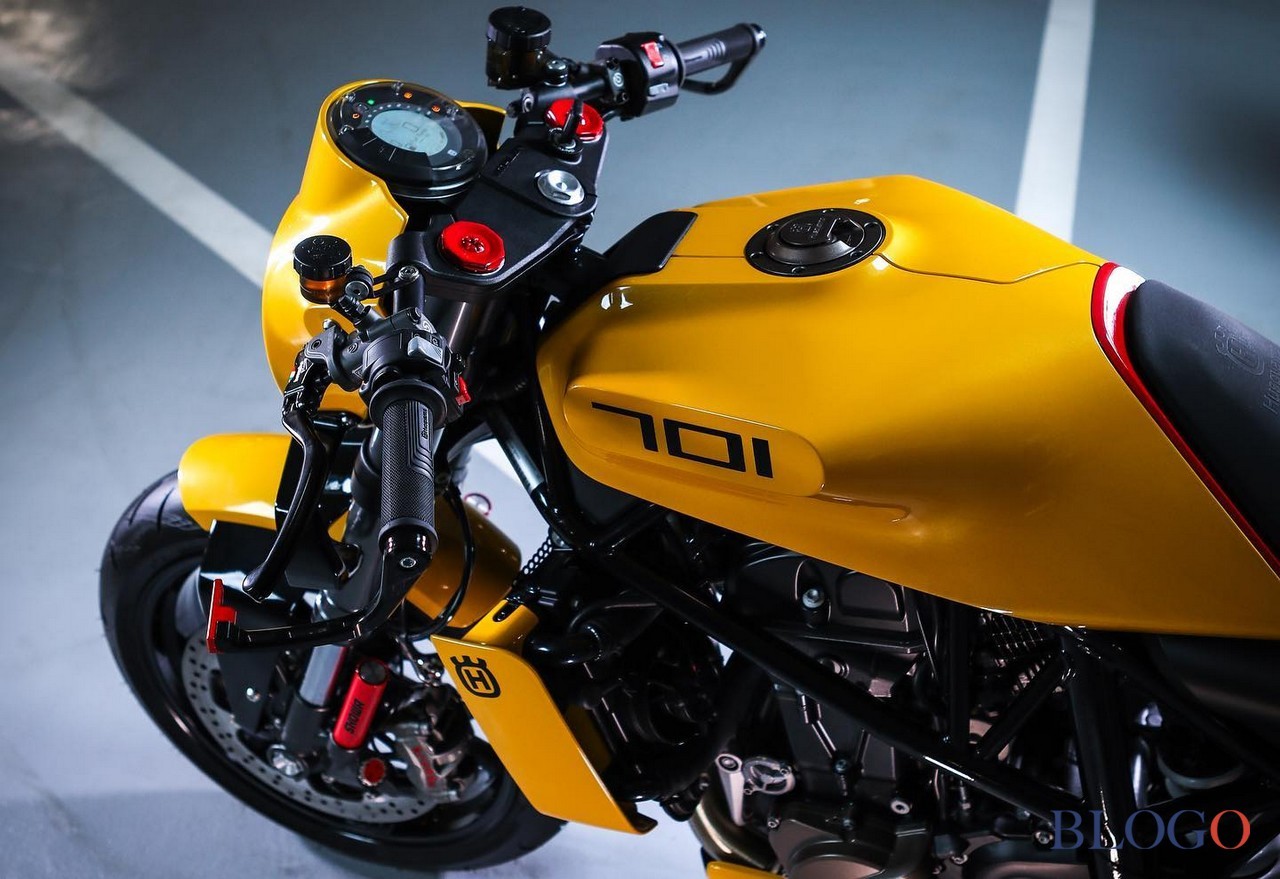 Husqvarna Vitpilen 701 "Yellow Arrow" by Gas&amp;Retro