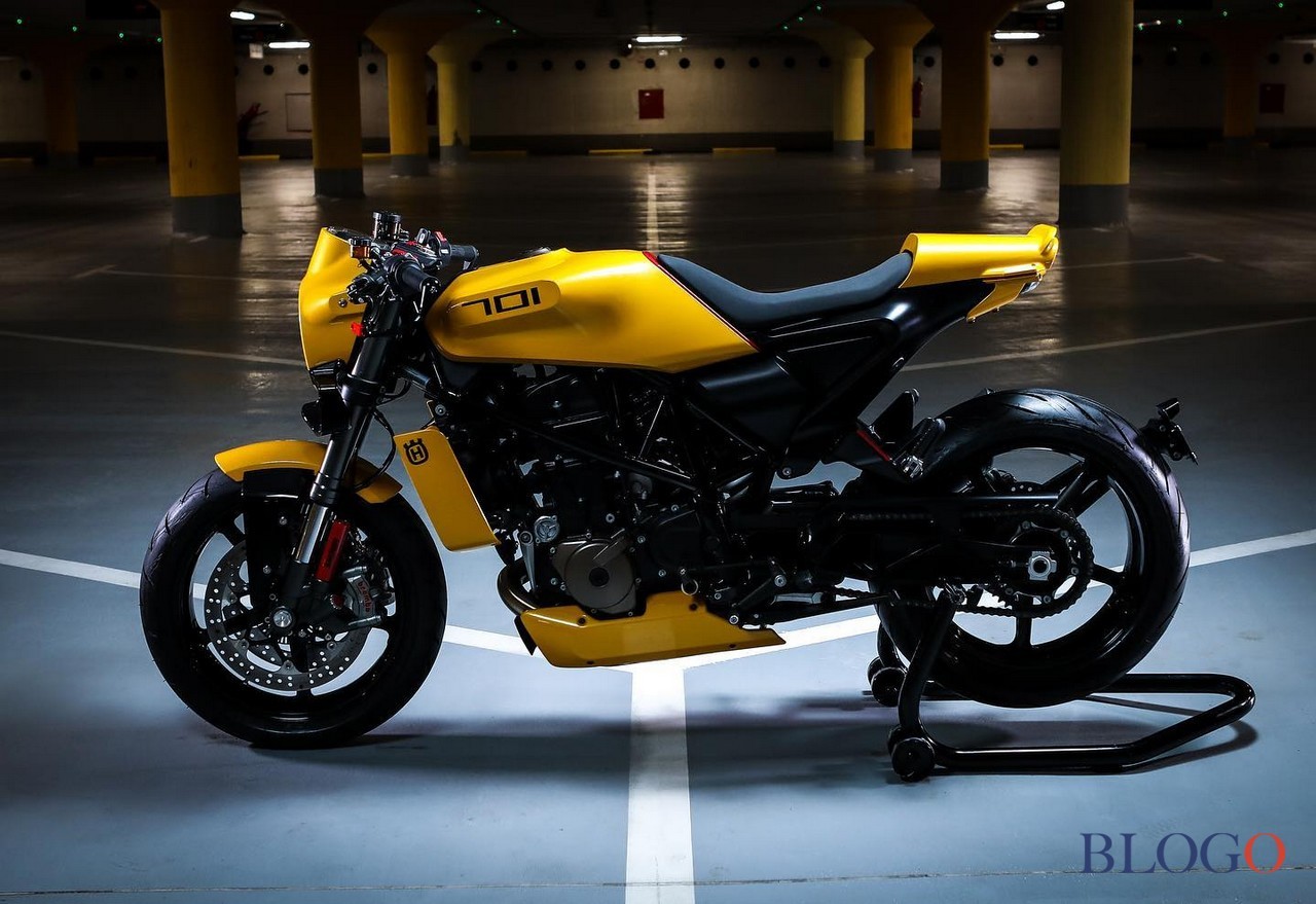 Husqvarna Vitpilen 701 "Yellow Arrow" by Gas&amp;Retro