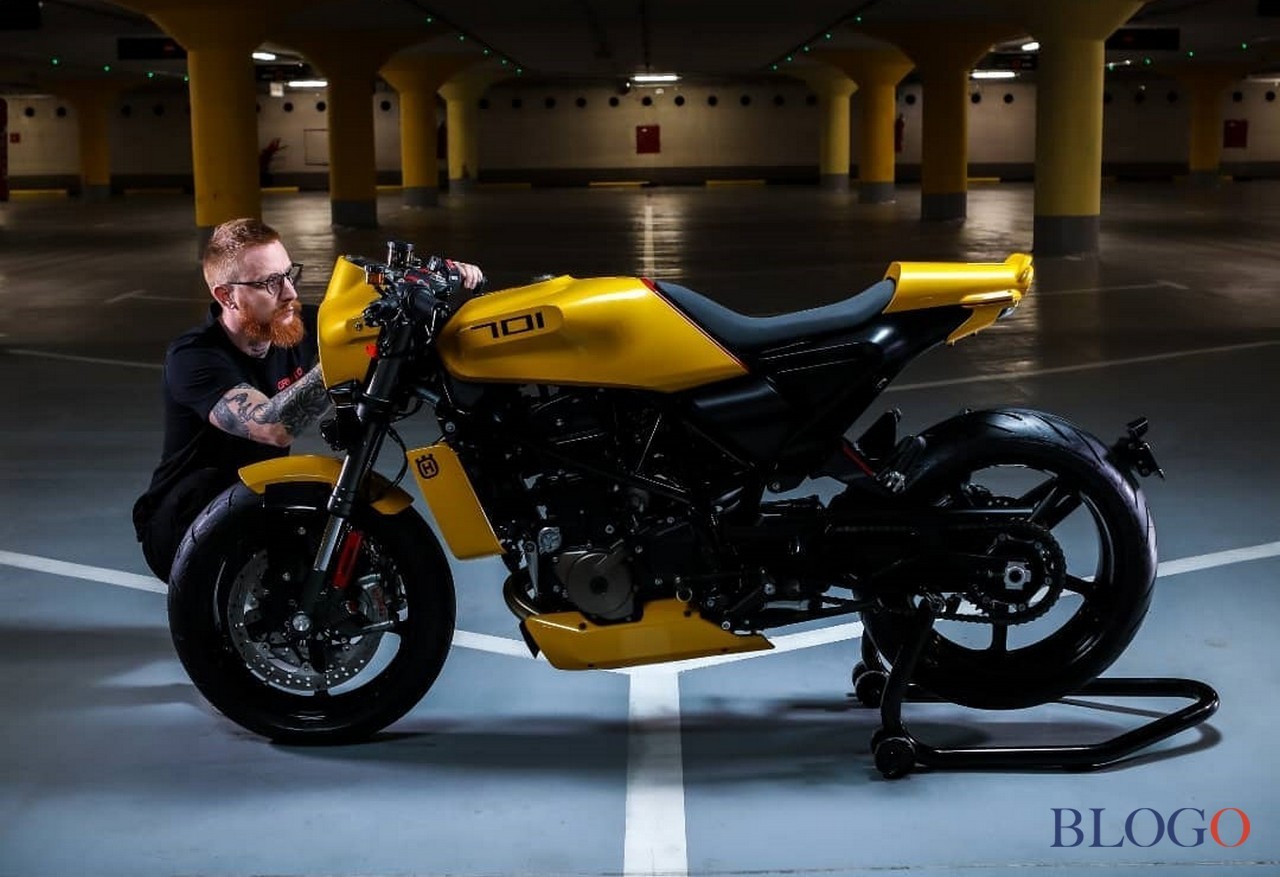 Husqvarna Vitpilen 701 "Yellow Arrow" by Gas&amp;Retro