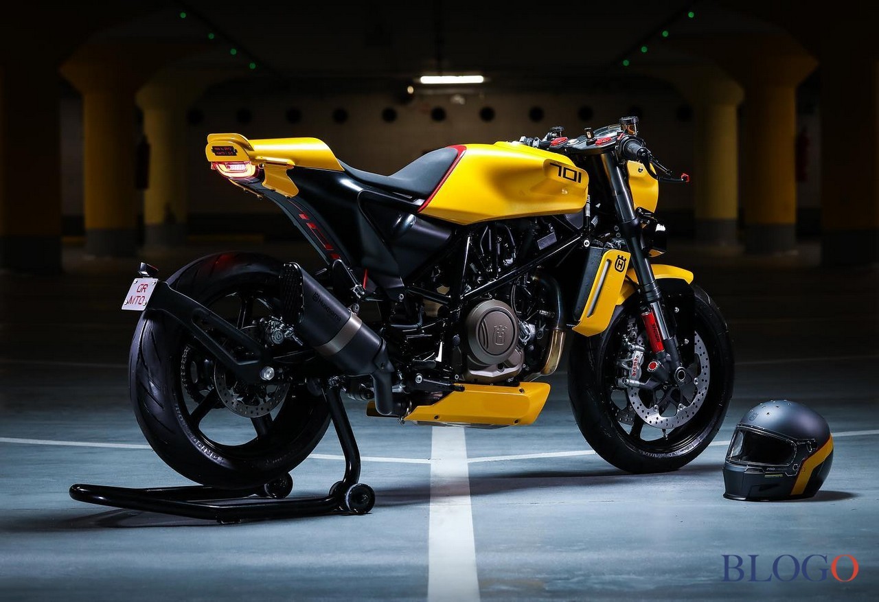 Husqvarna Vitpilen 701 "Yellow Arrow" by Gas&amp;Retro
