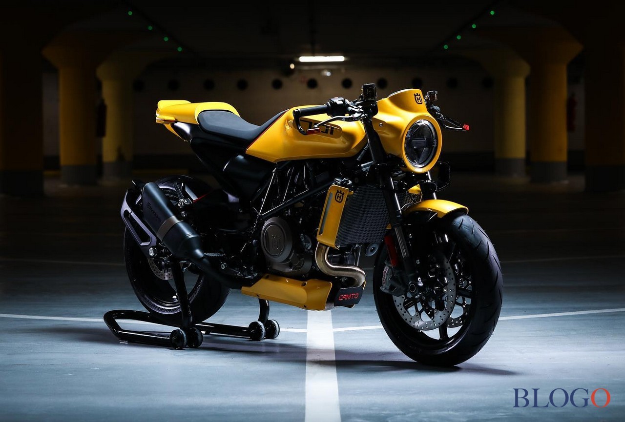 Husqvarna Vitpilen 701 "Yellow Arrow" by Gas&amp;Retro