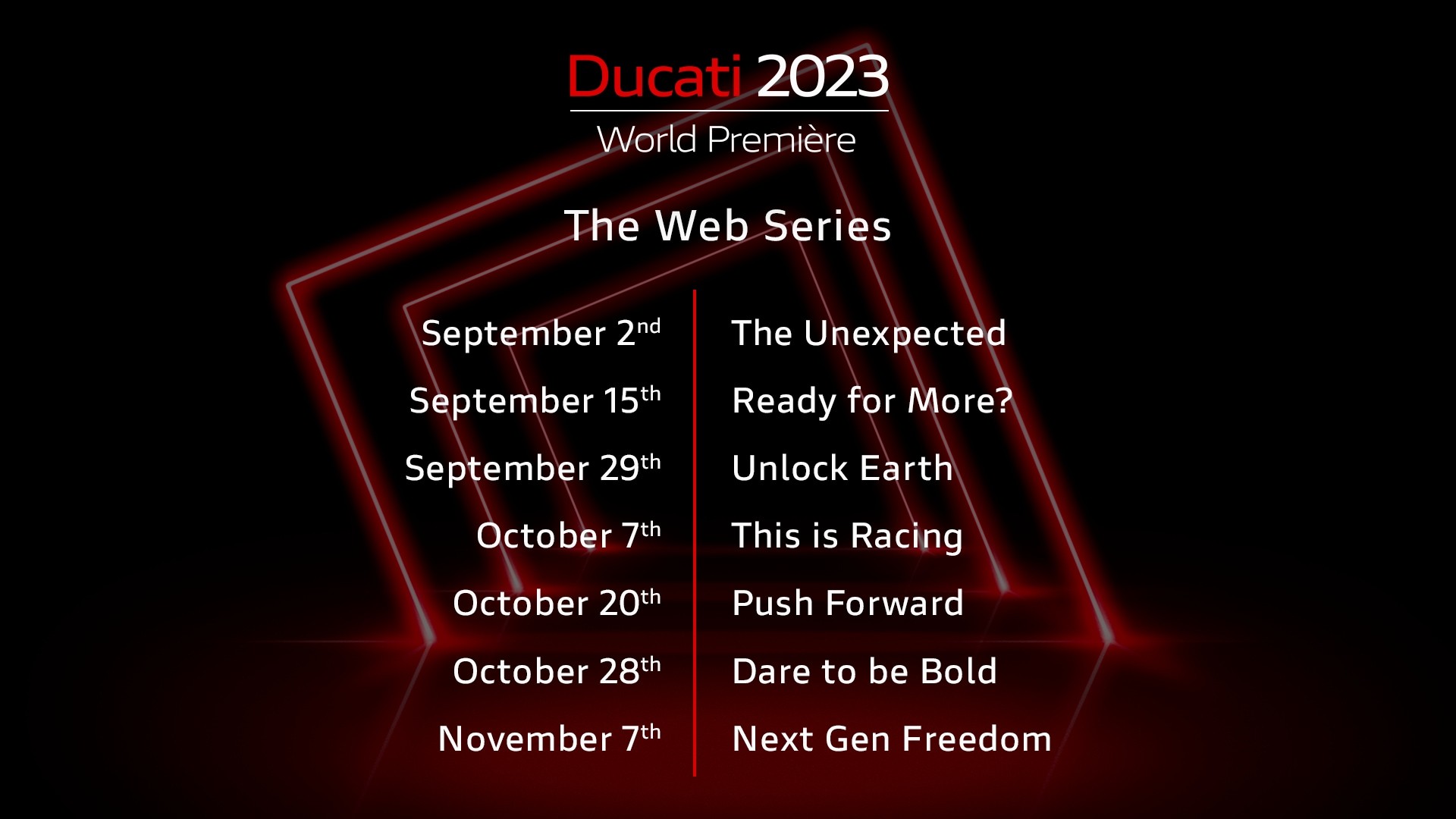 Ducati World Première 2023, si riparte a settembre il calendario
