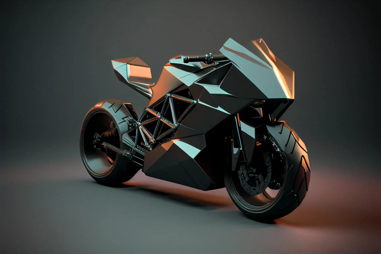 Tesla Cyberbike by Midjourney e Yanko Design