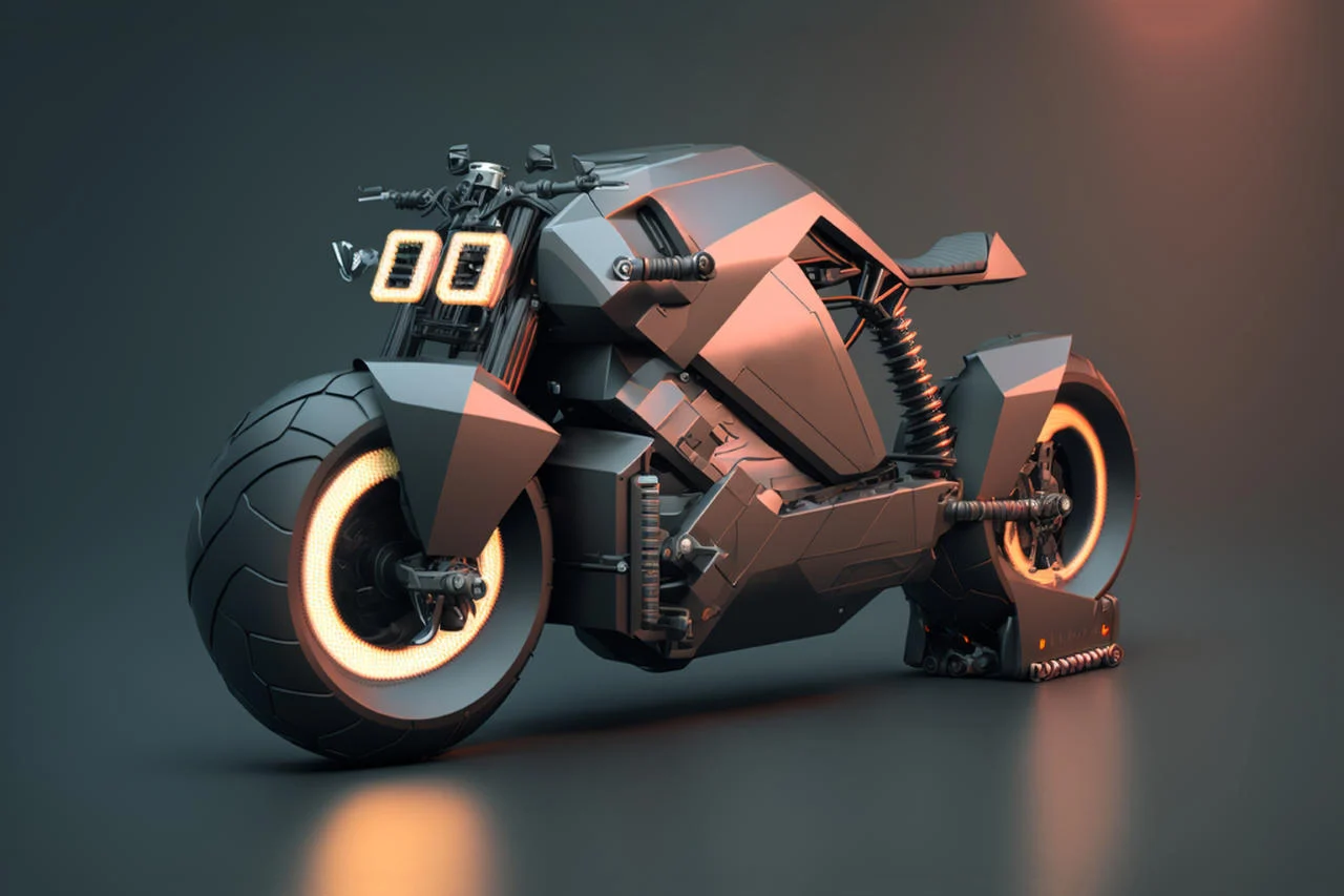 Tesla Cyberbike by Midjourney e Yanko Design
