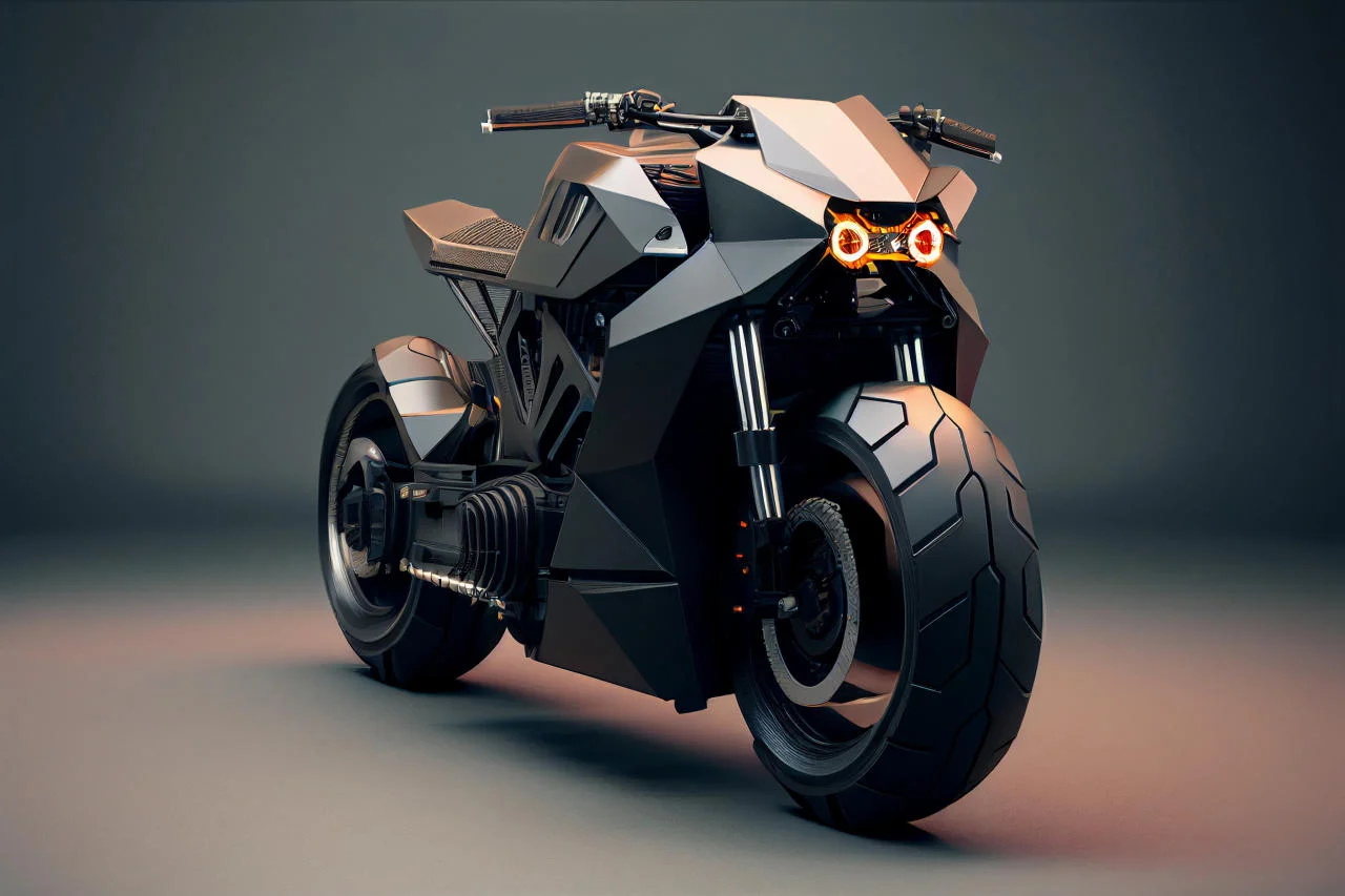 Tesla Cyberbike by Midjourney e Yanko Design