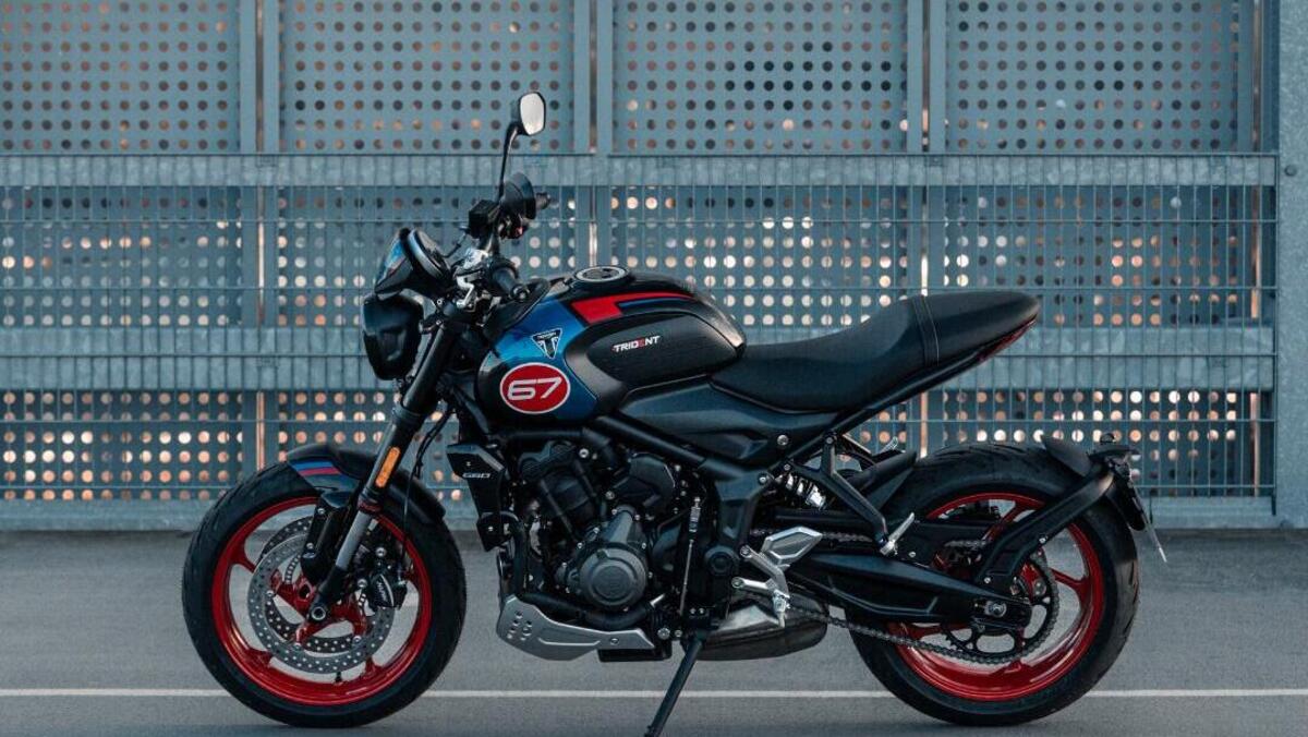 Triumph Trident 660 Triple Tribute Edition 2025 Omaggio Alla Slippery Sam Wp Drafter 279497
