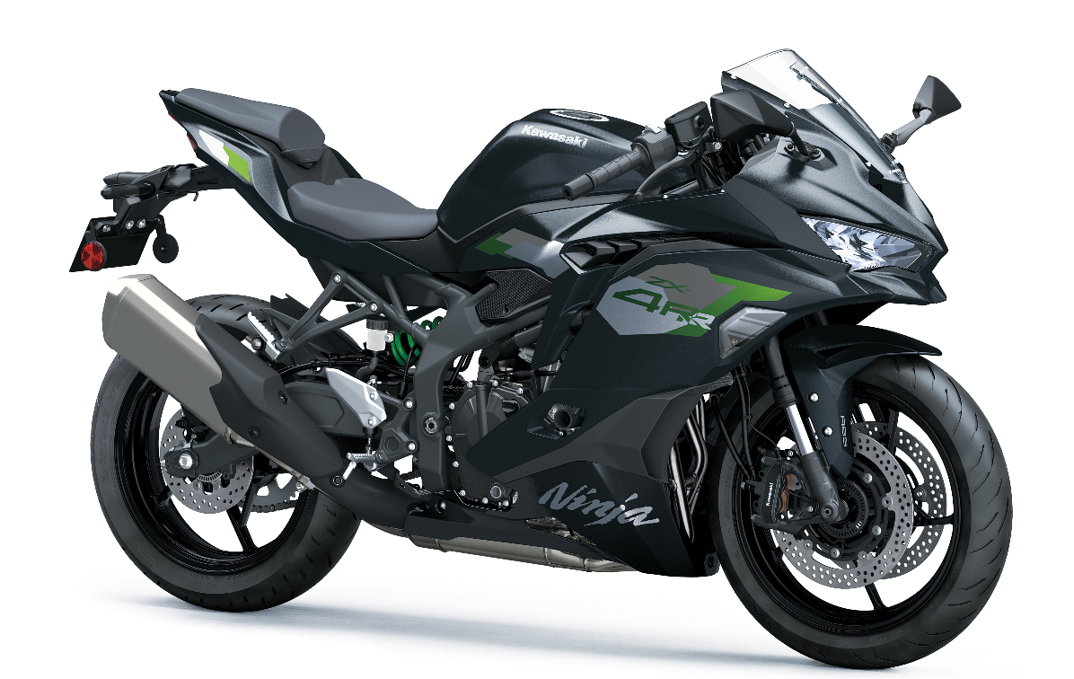 Kawasaki mostra nuove colorazioni e versione A2 per la ZX-4R e ZX-4RR 2027, con potenza ridotta a 35 kW